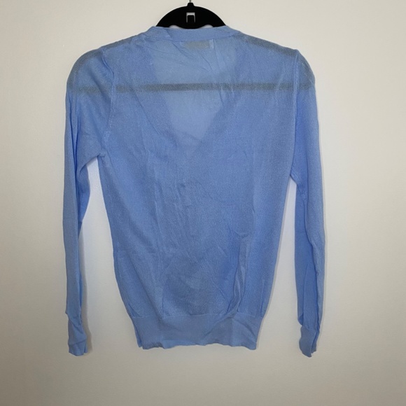 Blue flower button cardigan - Picture 2 of 3